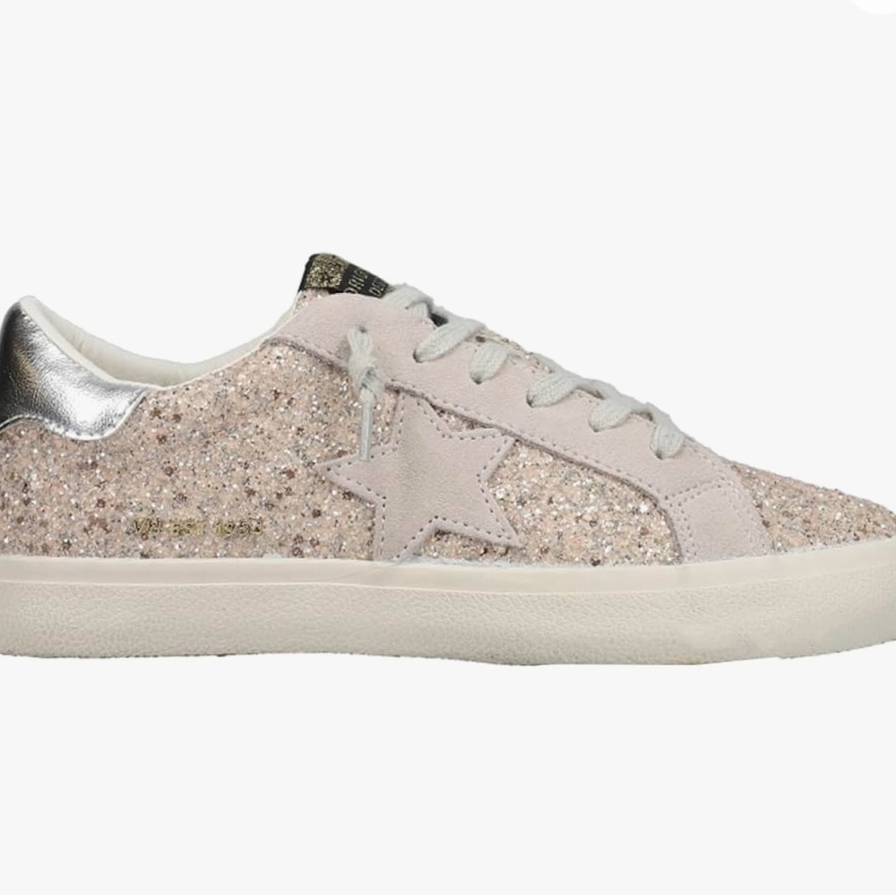 Golden Goose Pink Glitter Sneakers